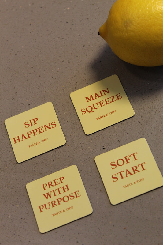 Taste Tokens Magnet Set – Lemon Glow