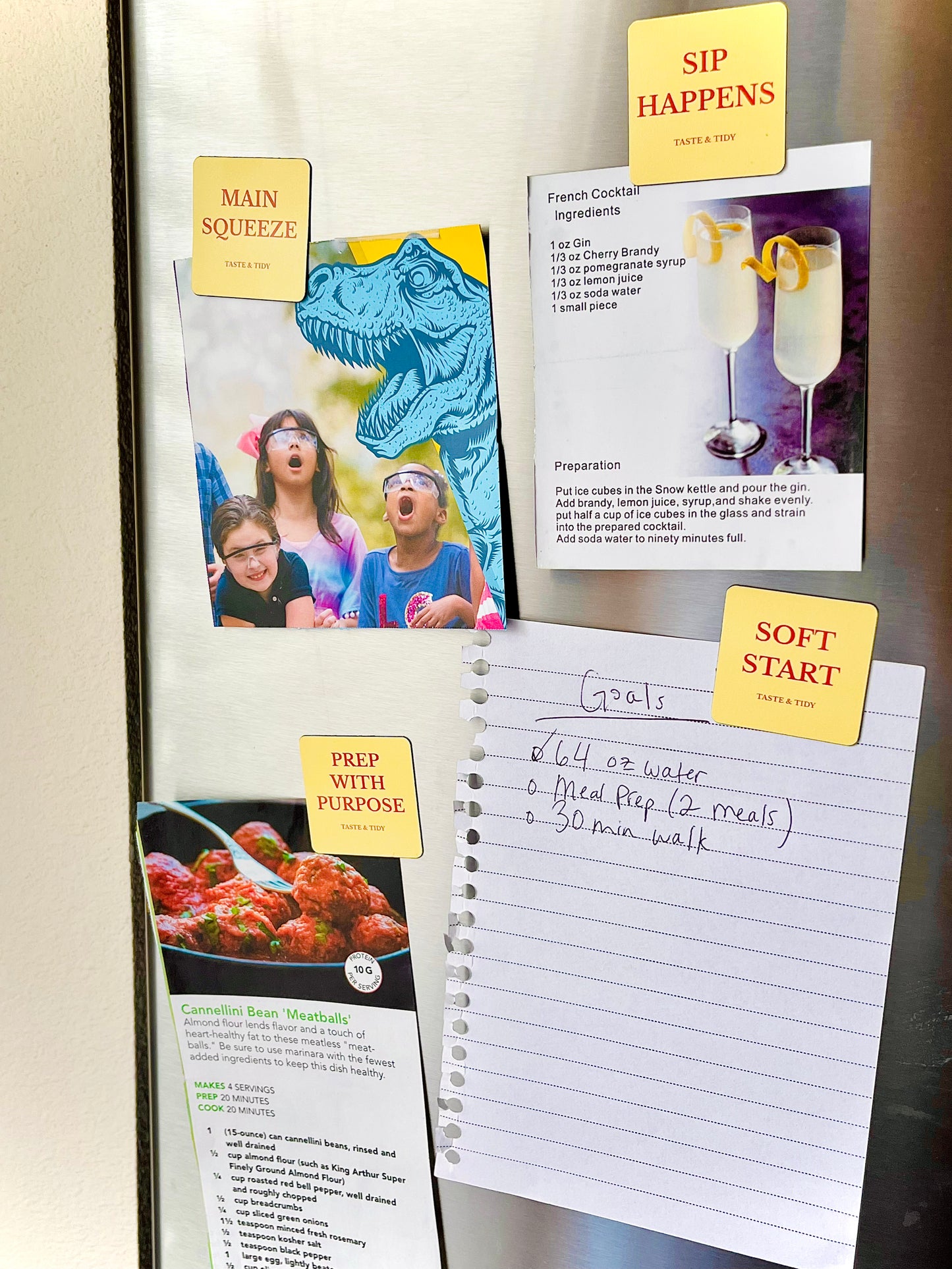 Taste Tokens Magnet Set – Lemon Glow